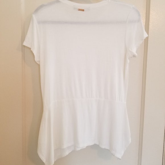 Ivanka Trump Women's Small, white peplum tee - Picture 4 of 7